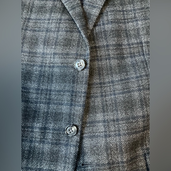 Tommy Hilfiger Dark Gray Checkered Blazer - Picture 7 of 12